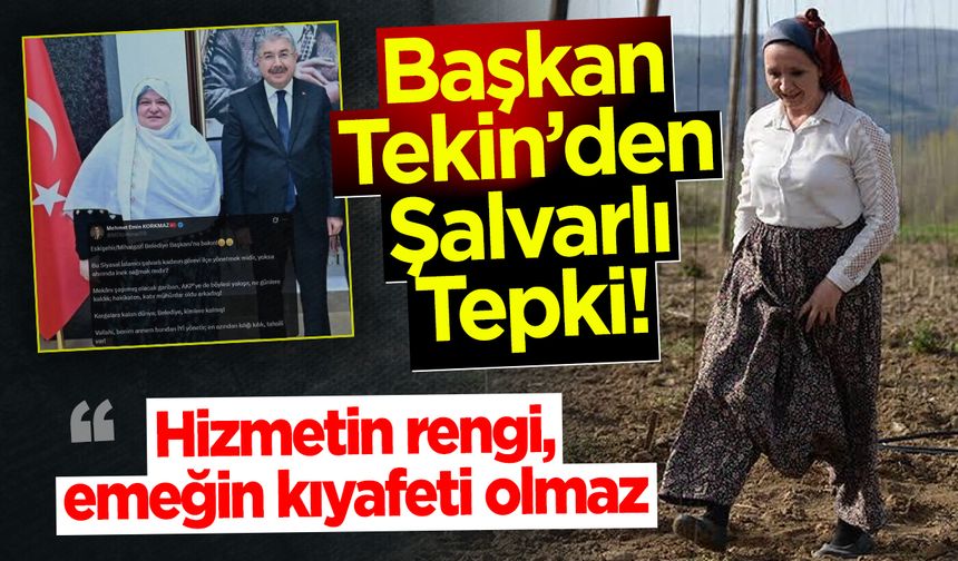 Başkan Tekin: "Hizmetin rengi, emeğin kıyafeti olmaz"