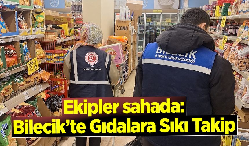 Ekipler sahada: Bilecik’te Gıdalara Sıkı Takip