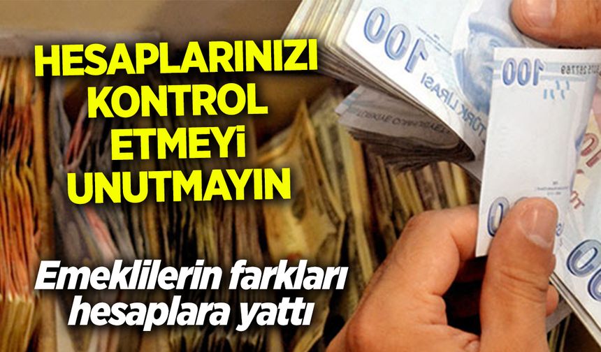 Hesaplarınızı kontrol etmeyi unutmayın