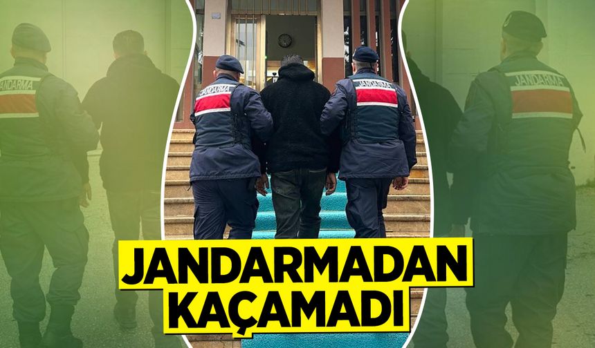 Jandarmadan kaçamadı