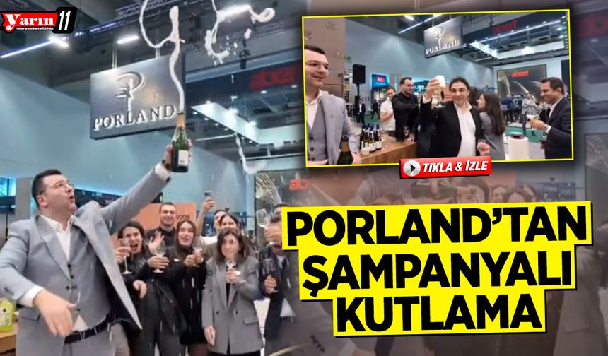 Porland'tan şampanyalı kutlama