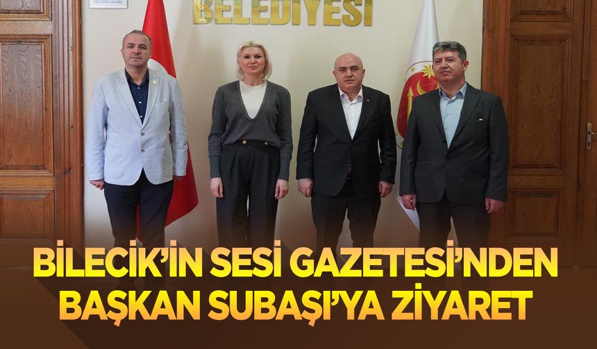 Bilecik'in Sesi Gazetesi'nden Başkan Subaşı'ya ziyaret