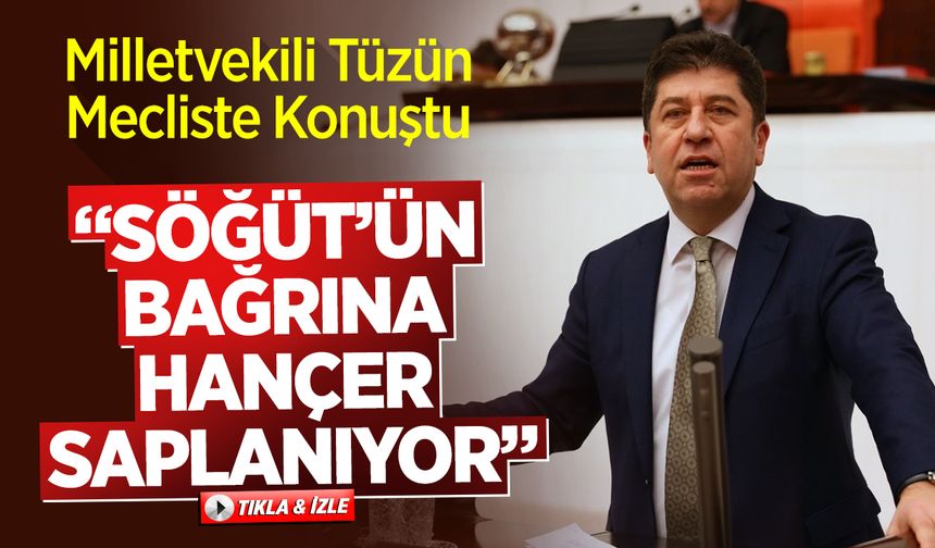Tüzün: “Söğüt’ün Bağrına Hançer Saplanıyor”
