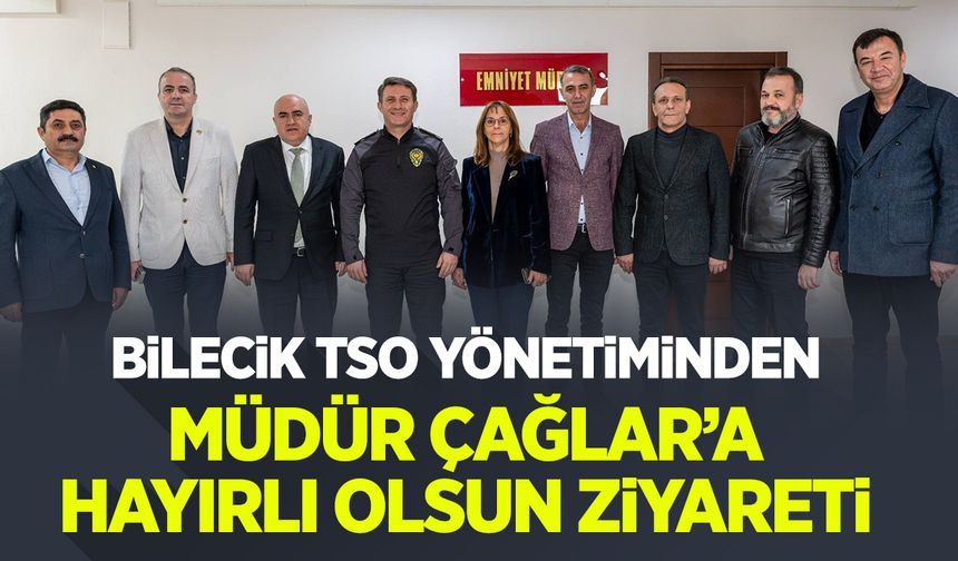 Bilecik TSO Yönetiminden Müdür Çağlar’a Hayırlı Olsun Ziyareti