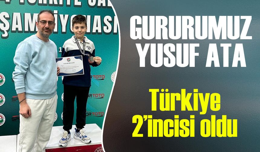 Gururumuz Yusuf Ata Türkiye 2'incisi oldu