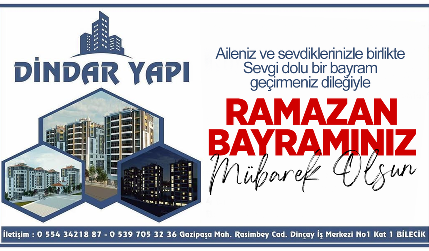 DİNDAR YAPI RAMAZAN BAYRAMI TEBRİĞİ
