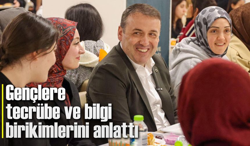 Gençlere tecrübe ve bilgi birikimlerini anlattı