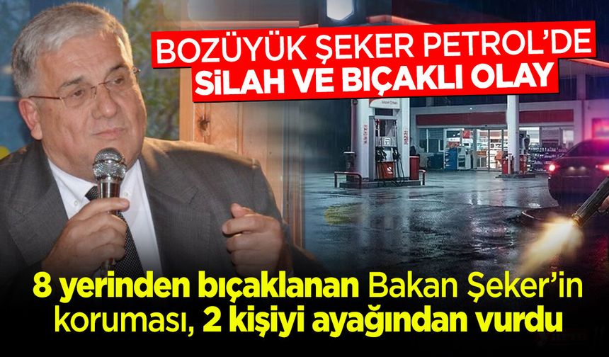 Bozüyük Şeker Petrol'de silah ve bıçaklı olay