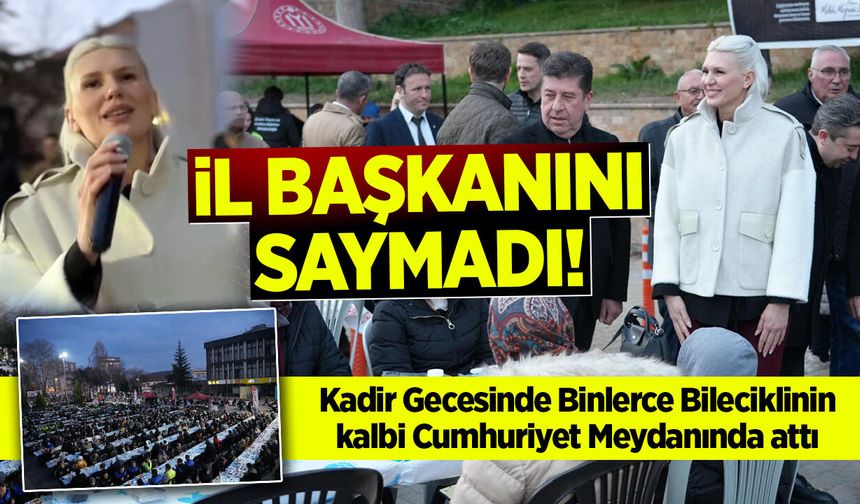 İl Başkanını saymadı!