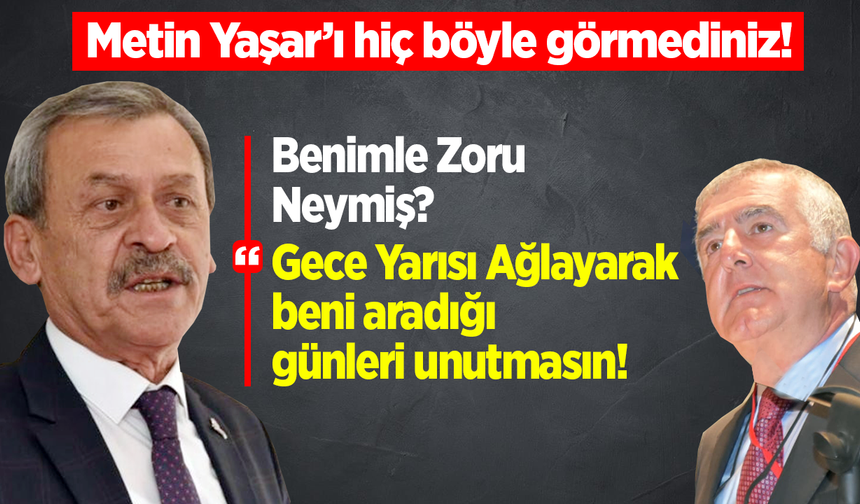 Metin Yaşar'ı hiç böyle görmediniz: "Benimle Zoru Neymiş?"