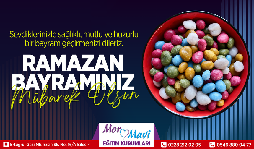 MOR MAVİ  RAMAZAN BAYRAMI TEBRİĞİ