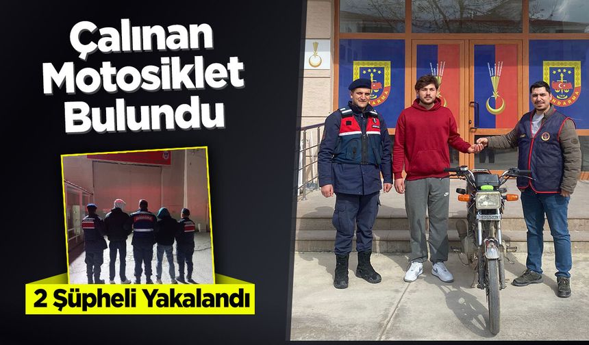 Bilecik'te çalınan Motosiklet Bulundu: 2 Şüpheli Yakalandı