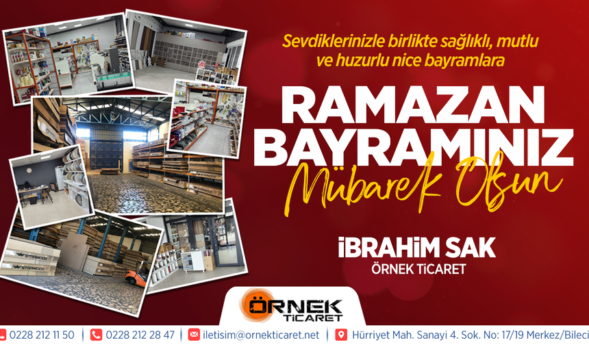 ÖRNEK TİCARET RAMAZAN BAYRAMI TEBRİĞİ
