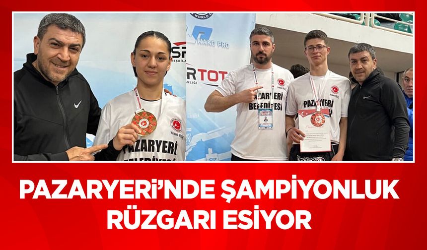 Pazaryeri'nde şampiyonluk rüzgarı esiyor