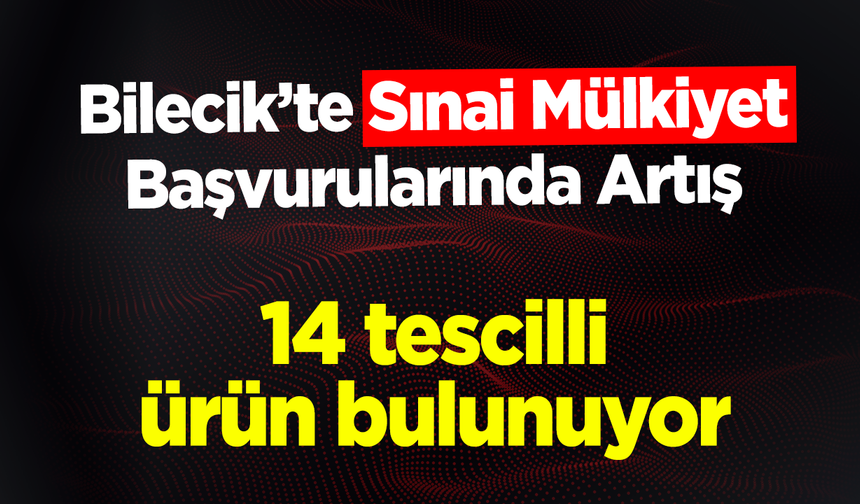 Bilecik’te Sınai Mülkiyet Başvurularında Artış
