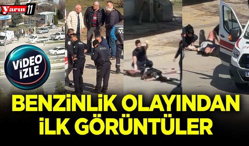 Benzinlik olayında ilk görüntüler