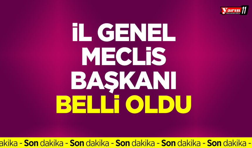 Son Dakika! Bilecik İl Genel Meclis Başkanı Belli Oldu!