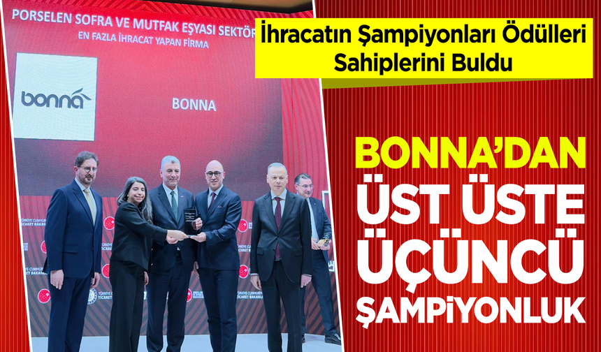 Bonna’dan Üst Üste Üçüncü Şampiyonluk