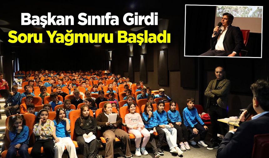 Başkan Sınıfa Girdi, Soru Yağmuru Başladı