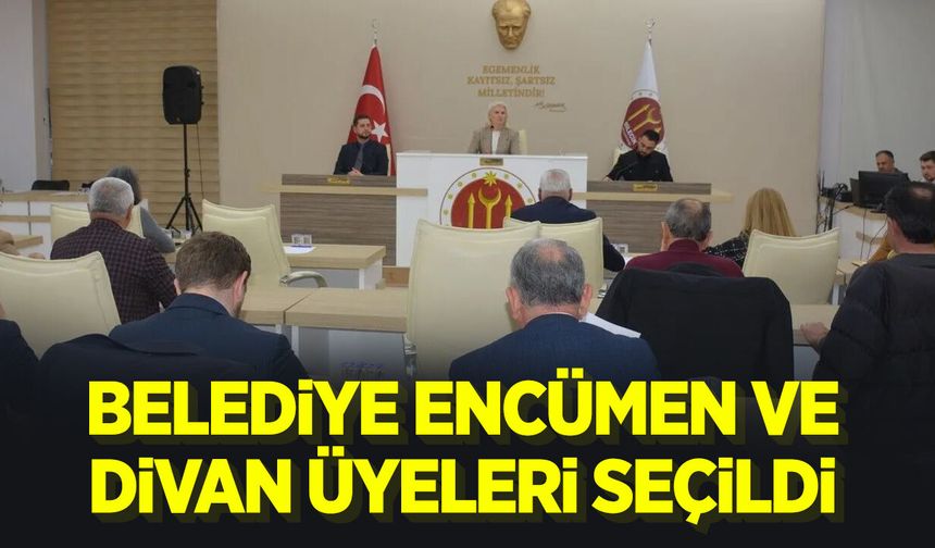 Belediye Encümen ve Divan Üyeleri Seçildi