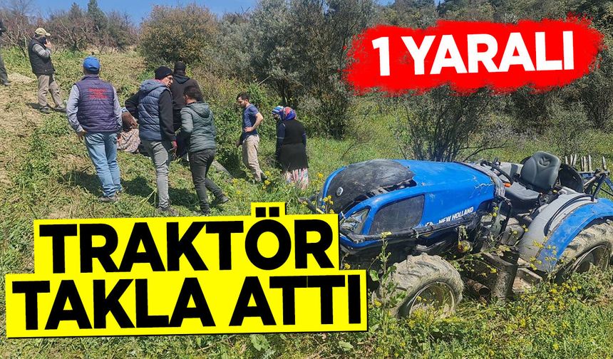 Bilecik'te Traktör takla attı: 1 yaralı