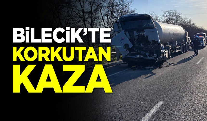 Bilecik'te korkutan kaza: 1 Yaralı