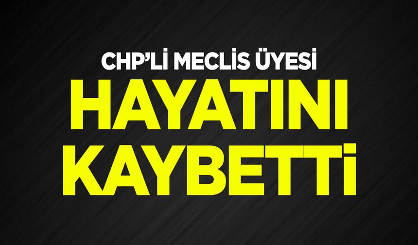 CHP’li Meclis Üyesi hayatını kaybetti