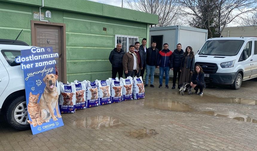 OEDAŞ’tan Sokak Hayvanlarına 300 Kiloluk Mama Desteği