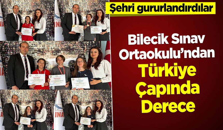 Sınav Ortaokulu’ndan Türkiye Çapında Derece