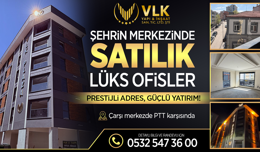 Bilecik Şehir Merkezinde Satılık Lüks Ofisler