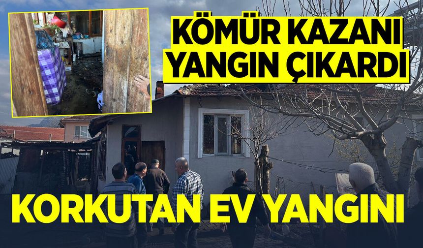 Ev Yangını Korkuttu: Alevler Kazandan Çıktı