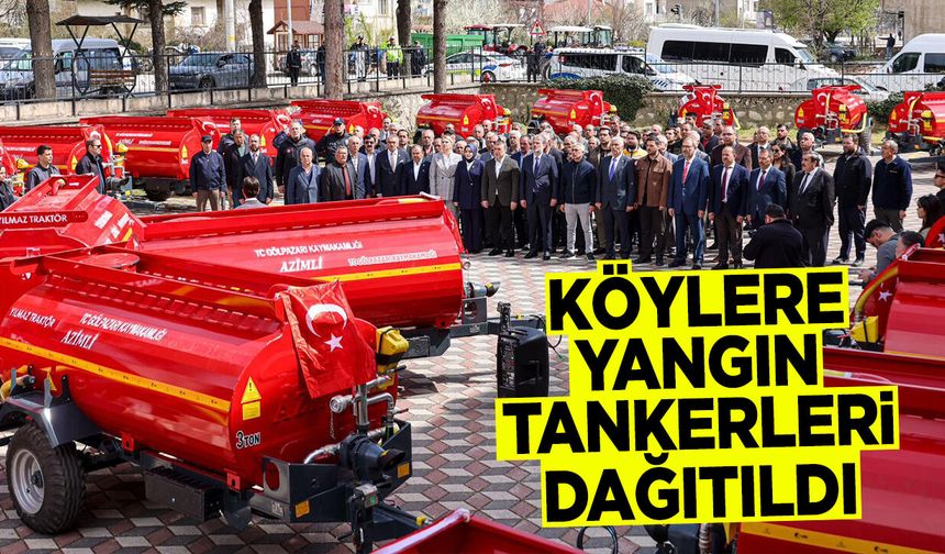 Köylere 31 Yangın Tankeri Dağıtıldı