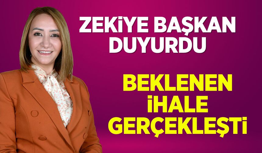 Beklenen ihale gerçekleşti
