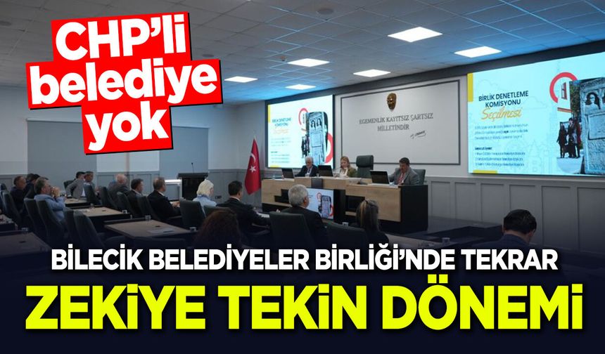 Bilecik Belediyeler Birliği’nde Tekrar Zekiye Tekin Dönemi