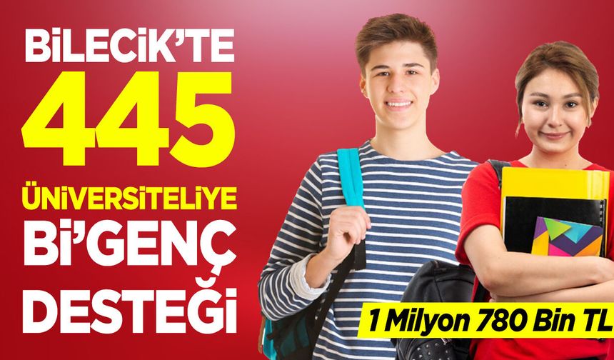 445 Üniversiteliye Bi’Genç Desteği