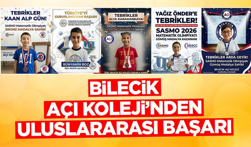 Bilecik Açı Koleji’nden Uluslararası Başarı