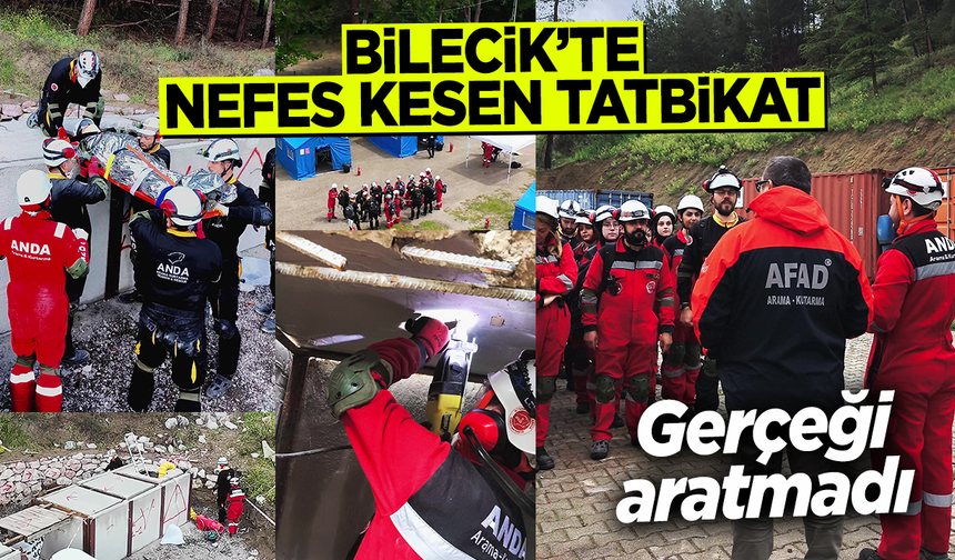 Bilecik'te nefes kesen tatbikat