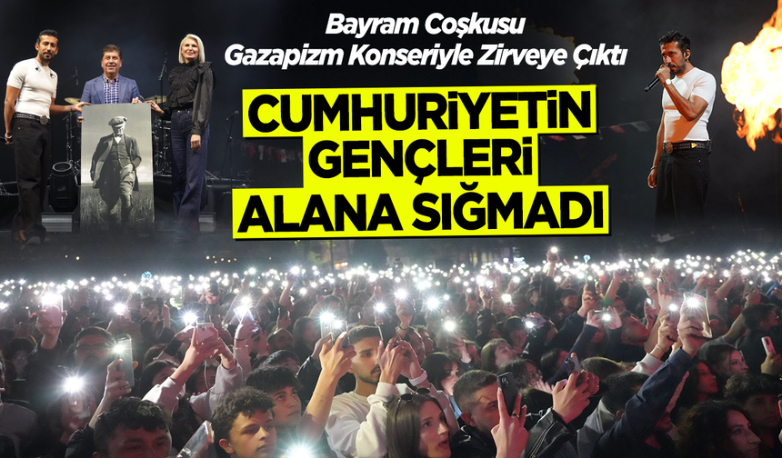 Cumhuriyetin gençleri alana sığmadı