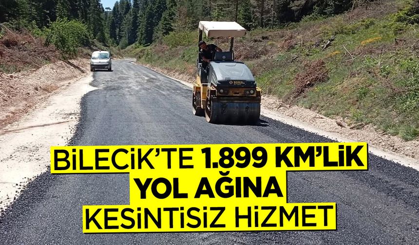 Bilecik’te 1.899 Kilometrelik Yol Ağına Kesintisiz Hizmet