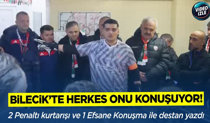 Bilecik'te herkes onu konuşuyor: 2 Penaltı, 1 Efsane Konuşma ile destan yazdı