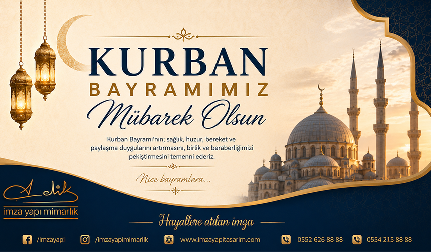 İMZA KURBAN BAYRAMI TEBRİĞİ