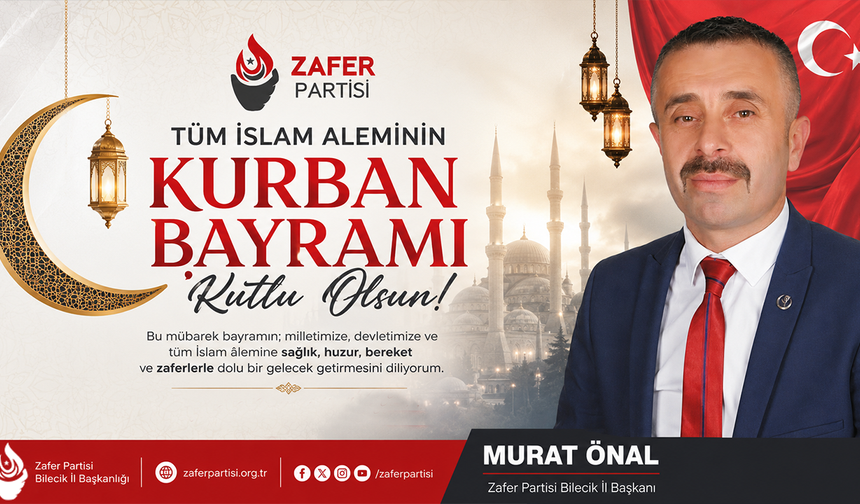 MURAT ÖNAL KURBAN BAYRAMI TEBRİĞİ