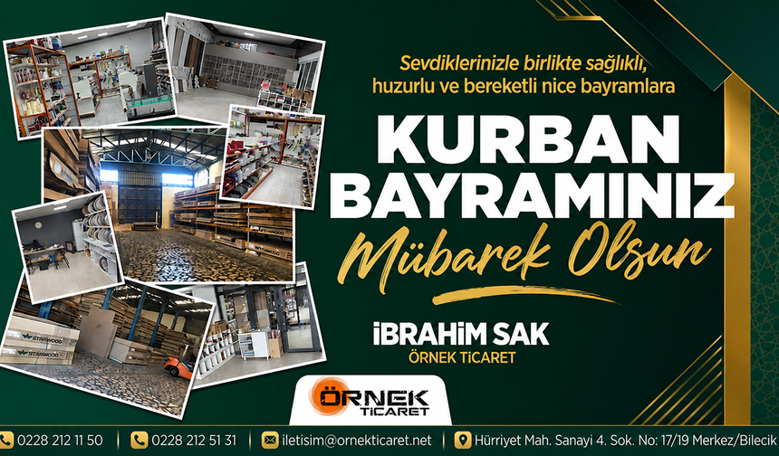 ÖRNEK TİCARET KURBAN BAYRAMI TEBRİĞİ