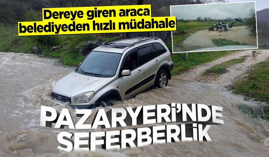 Pazaryeri’nde Taşkın Alarmına Karşı Seferberlik