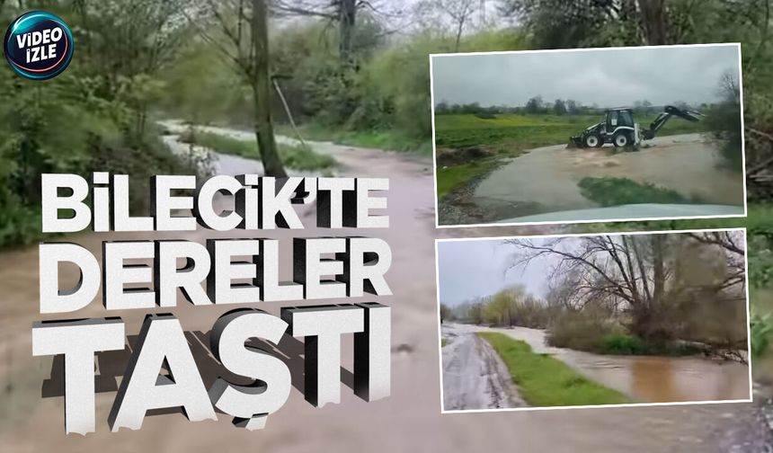 Bilecik'te dereler taştı