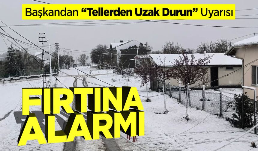 Bilecik'te Fırtına Alarmı