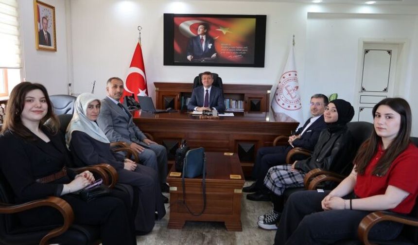 Türkiye Birincileri Müdürlükte Ağırlandı