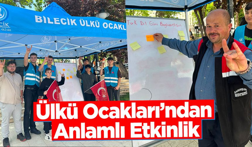 Ülkü Ocakları’ndan Türk Dil Bayramı’na Anlamlı Etkinlik