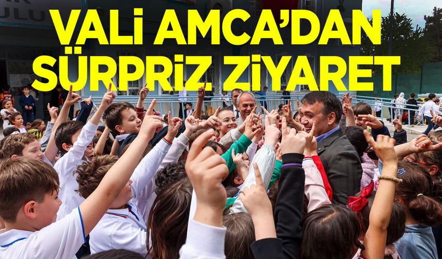 Vali Sözer’den Atatürk İlkokulu’na Sürpriz Ziyaret