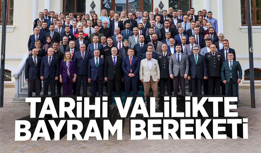 Tarihi Valilikte Bayram Bereketi